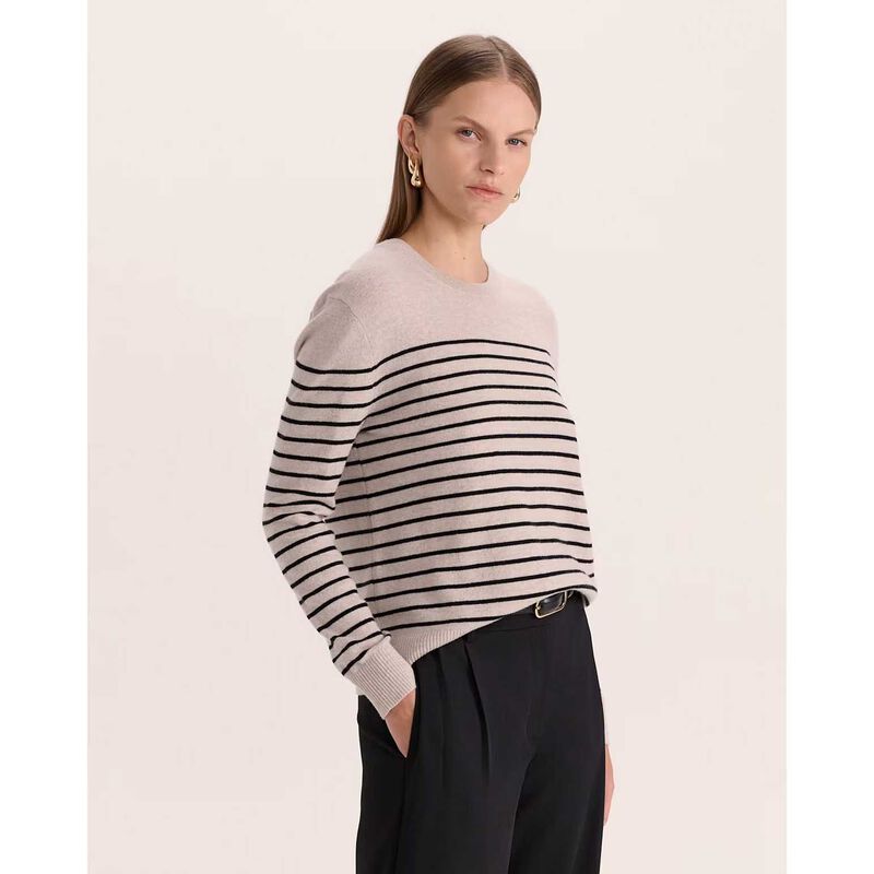 SABA SABA Nora Wool Cashmere Stripe Knit image number 6